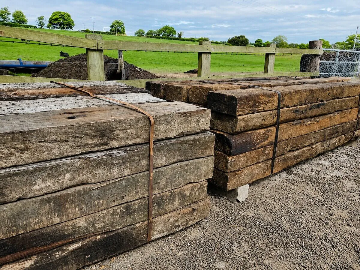8ft Grade A Reclaimed Hardwood Sleepers